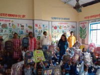 Sanitation facilities inauguration at Mangaon School